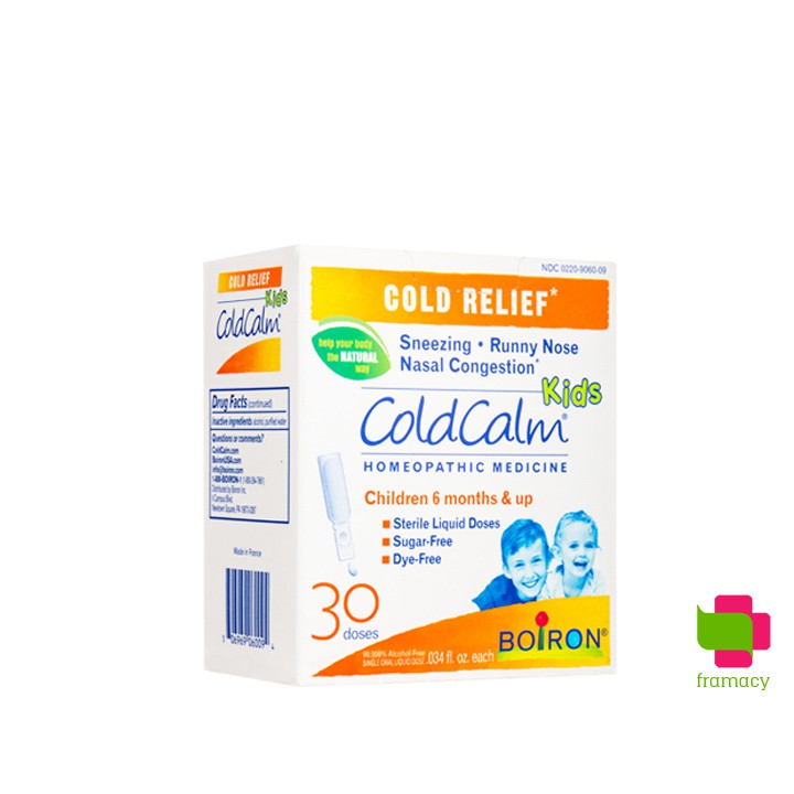 Muối uống vi lượng đồng căn Boiron Coryzalia/Coldcalm Canada/USA cho bé từ 1 tháng - 11 tuổi