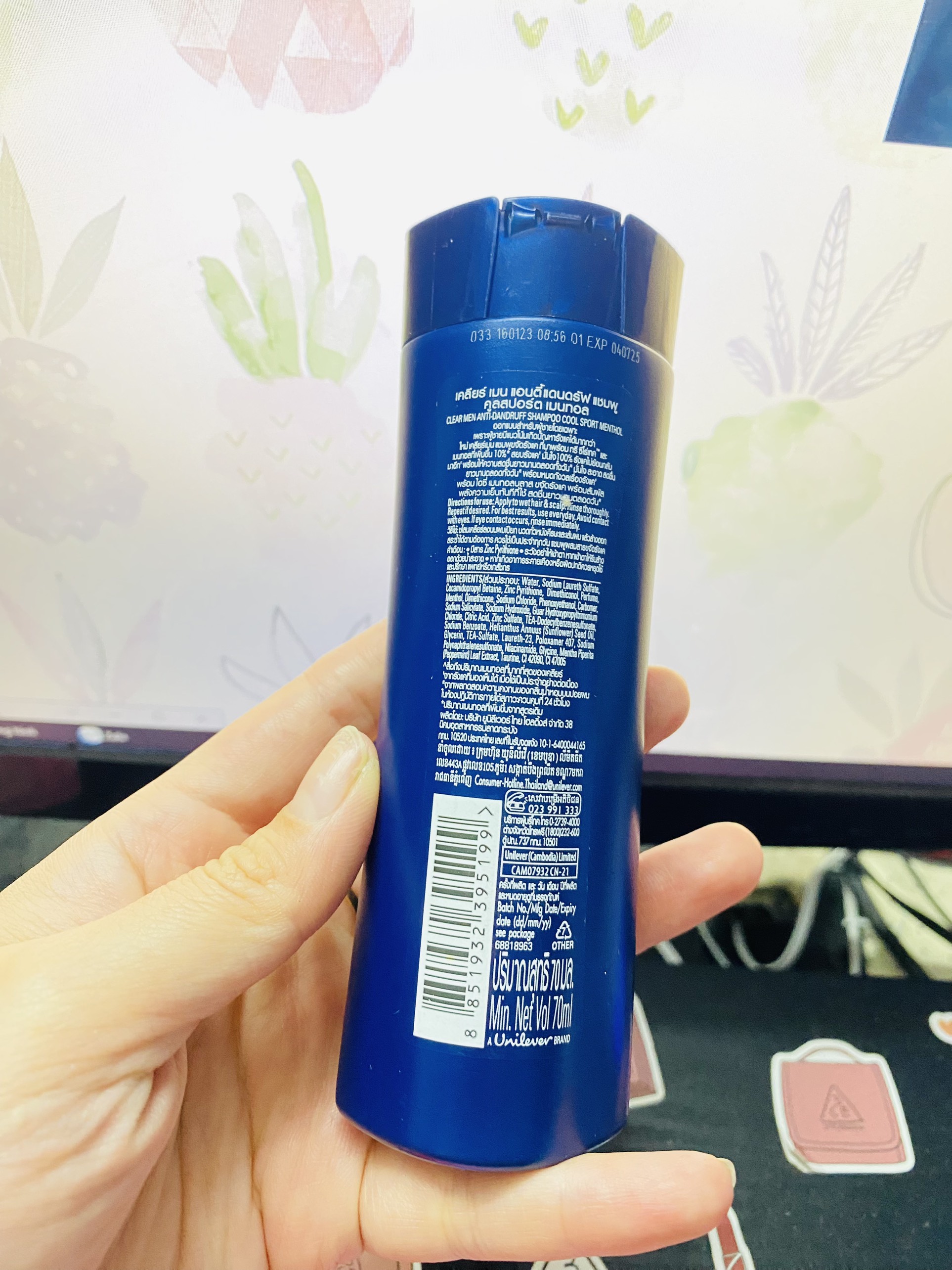 [NỘI ĐỊA THÁI] DẦU GỘI CLEAR MEN THÁI LAN BẢN MINI SIZE