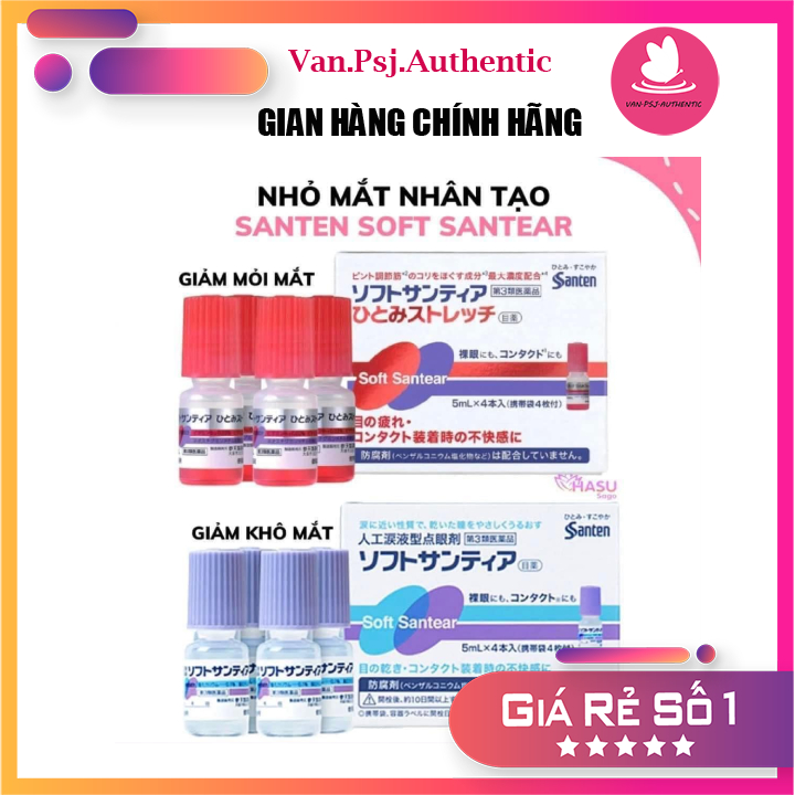 [NỘI ĐỊA NHẬT] - NƯỚC NHỎ MẮT NHÂN TẠO SANTEN SOFT SANTEAR