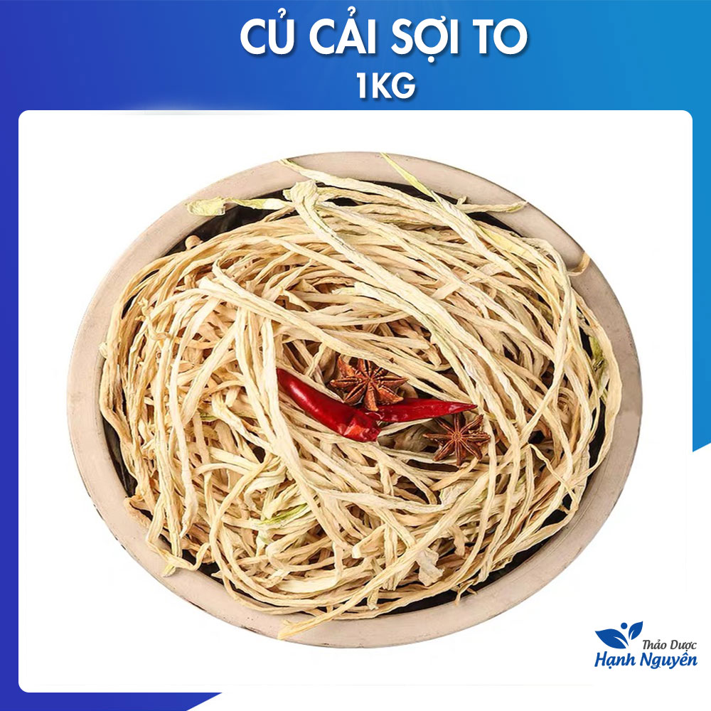 Củ cải khô 1kg, dai, giòn, ngọt, dùng nấu canh, xào thịt, làm gỏi, nộm, nấu món chay, thơm ngon