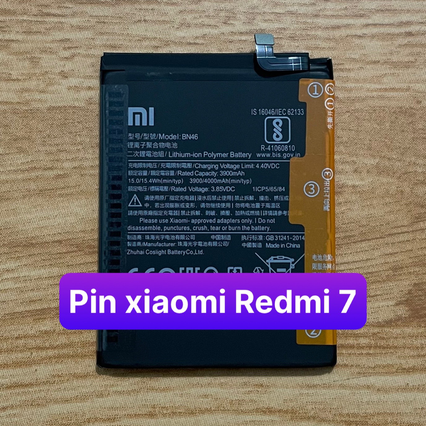 pin điện thoại xiaomi Redmi 7 mã BN46 (zin)