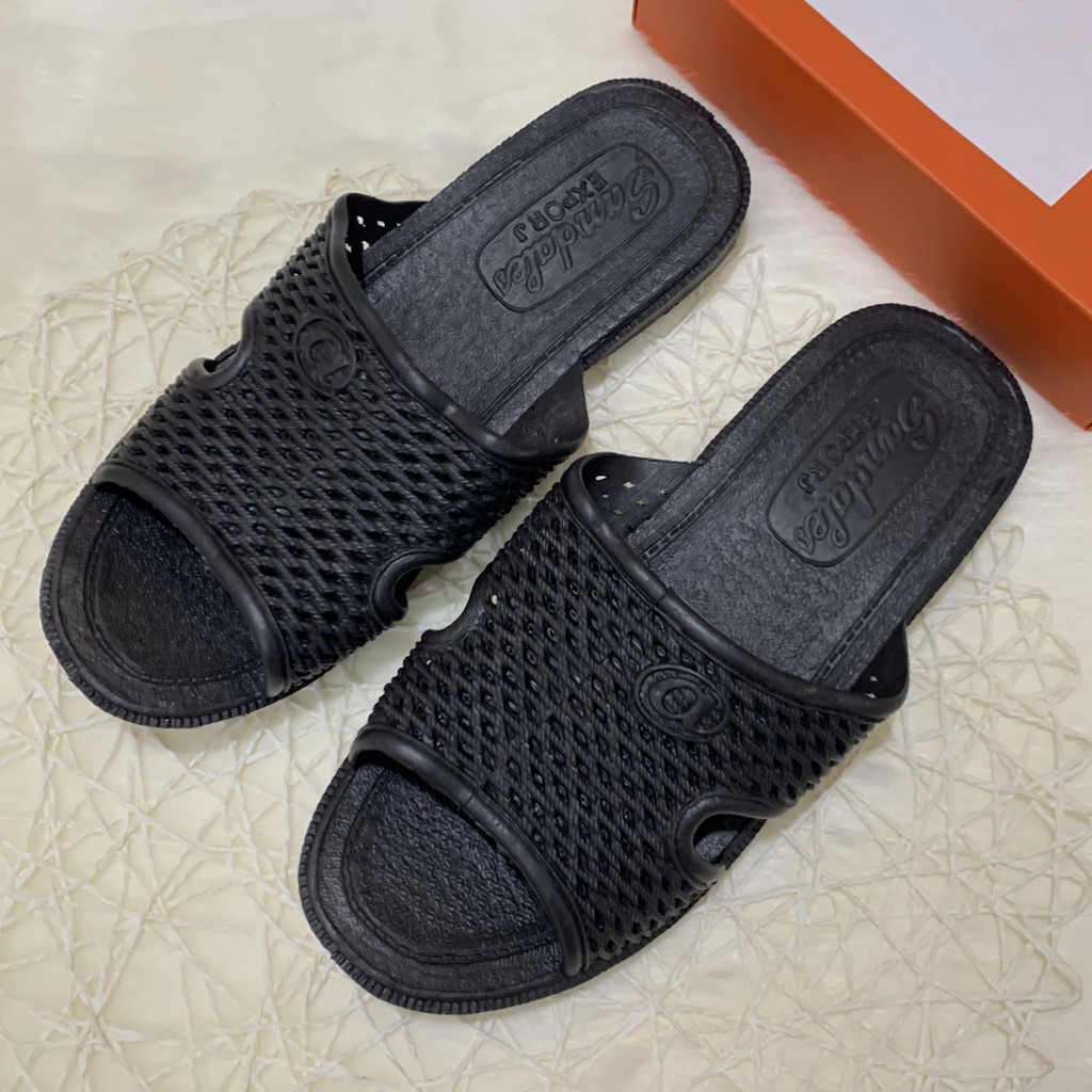 [Hoàn Tiền 15%]Dép tổ ong thần thánh cho nam nữ (xanh than full size )