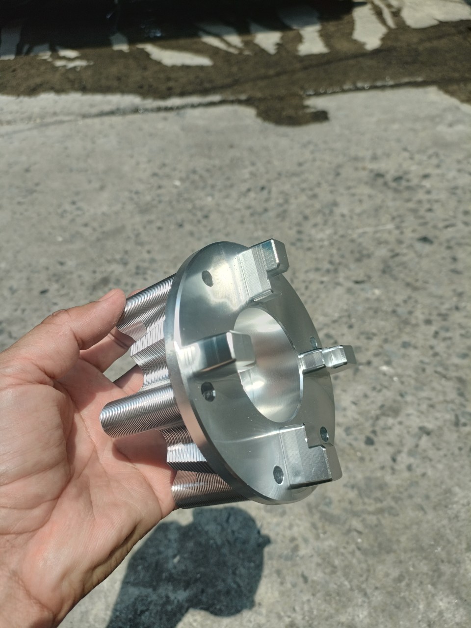 Cùi dĩa Exciter 150 nhôm CNC