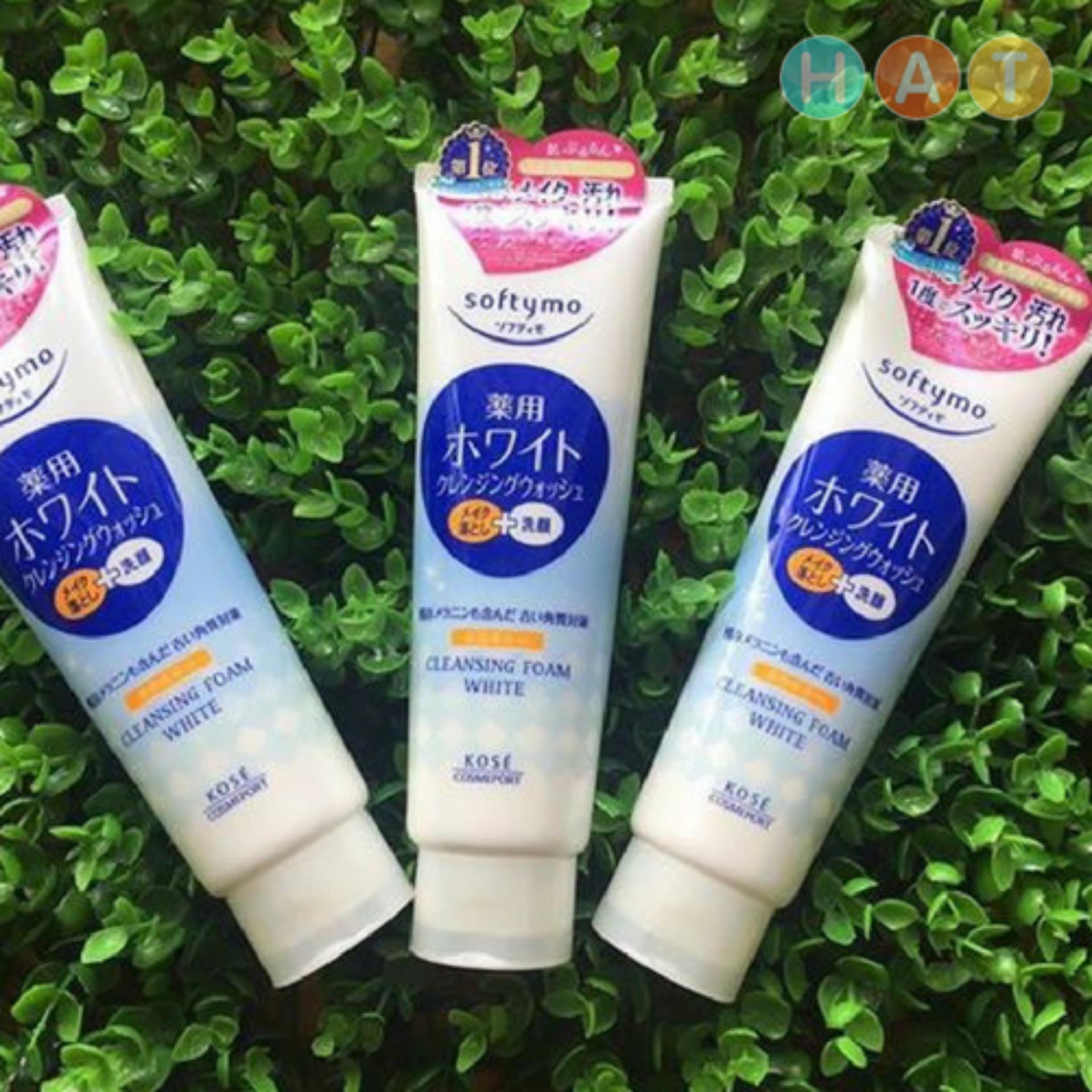 Sữa rửa mặt Trắng da Kosé Softymo Cleansing Foam White 190g