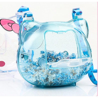 [Hoàn tiền 10%]Lồng xách tay kitty dành cho hamster, đuôi mập