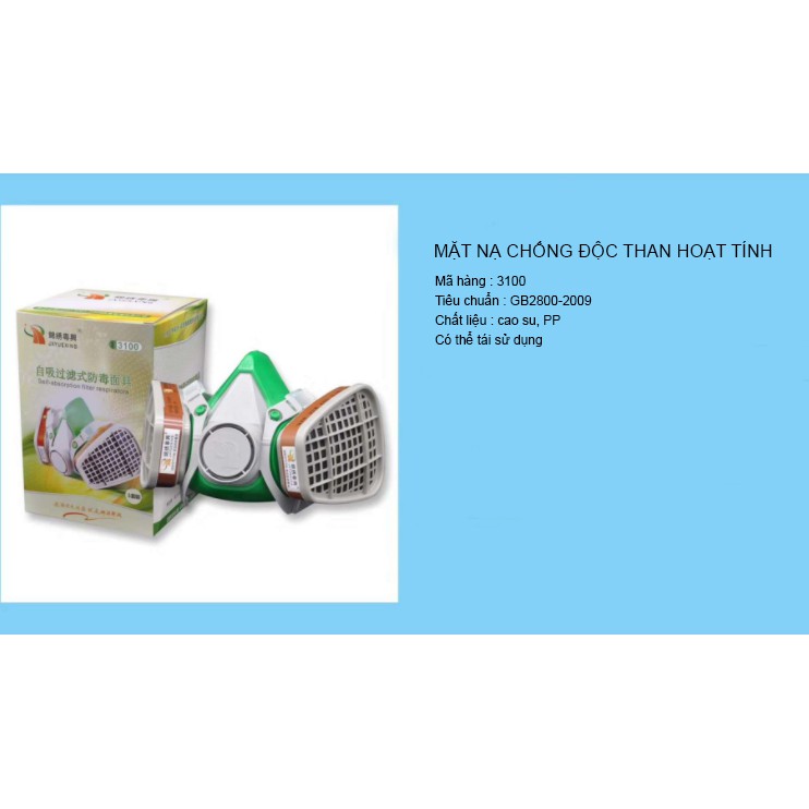 [HCM]Mặt nạ chống độc mặt nạ chống bụi sơn.