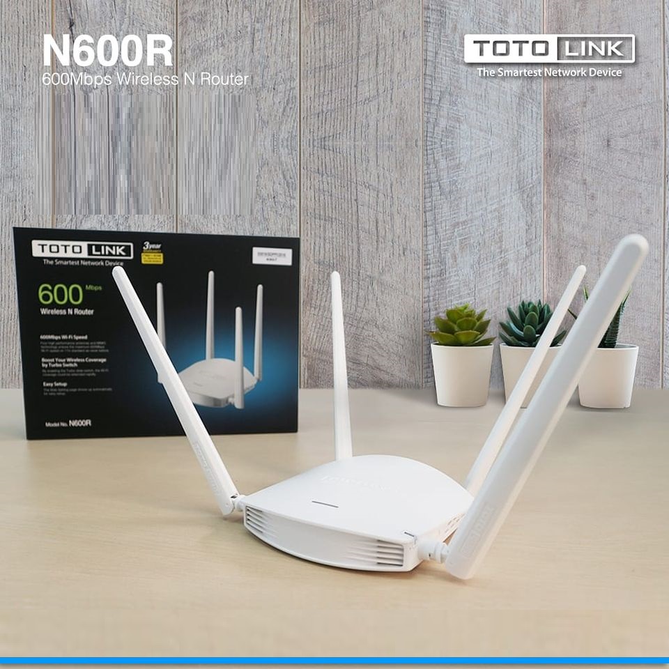 Router WiFi chuẩn N 600Mbps TOTOLINK N600R - Hãng phân phối chính thức