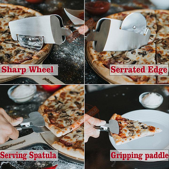 Dao cắt bánh,đảo bánh pizza không gỉ
