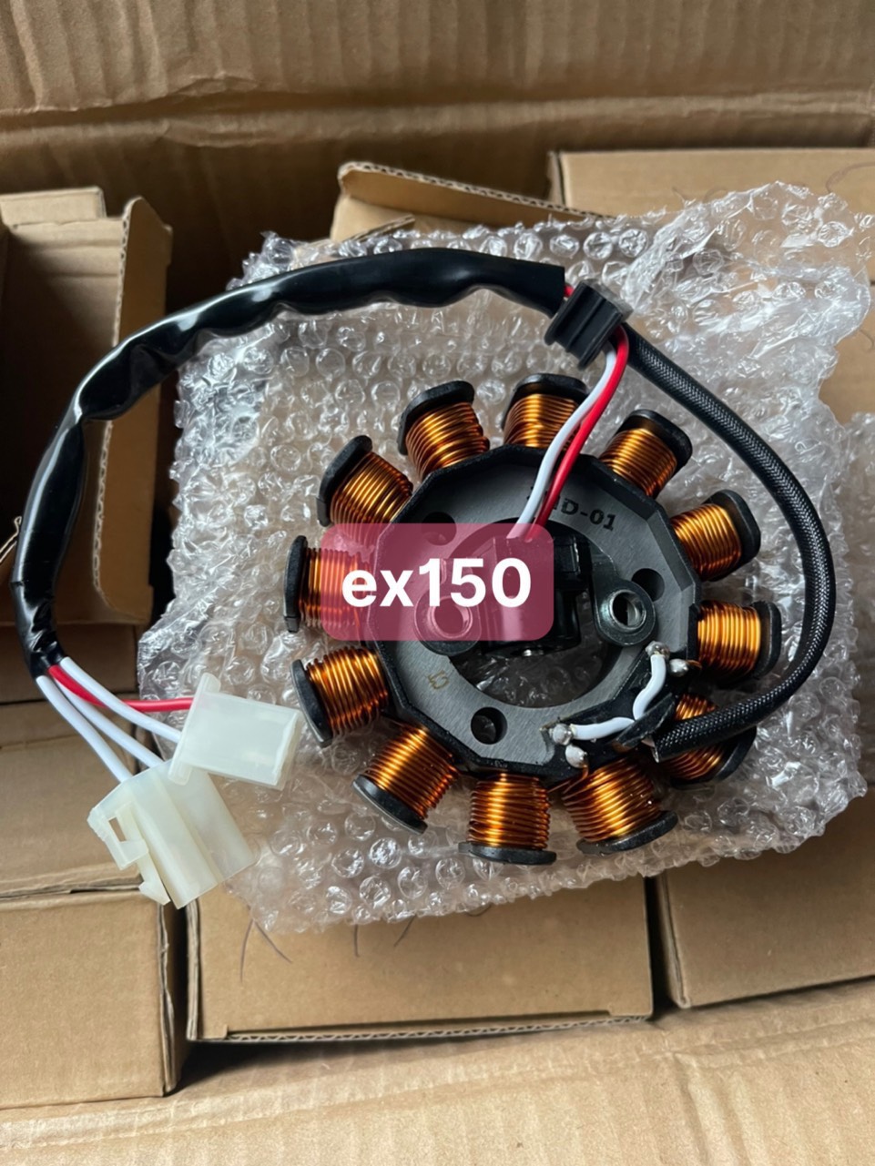 Cuộn điện xe máy Exciter135/Ex150/Winner/Taurus hàng cao cấp