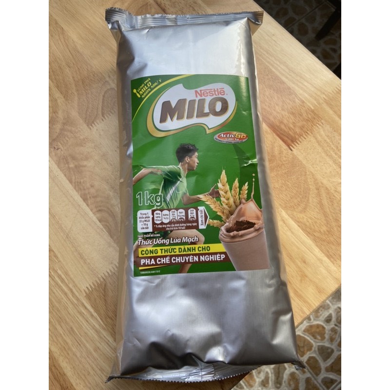Bột Milo 1kg Bột lúa mạch milo cacao nguyên chất 1kg date T12 2022