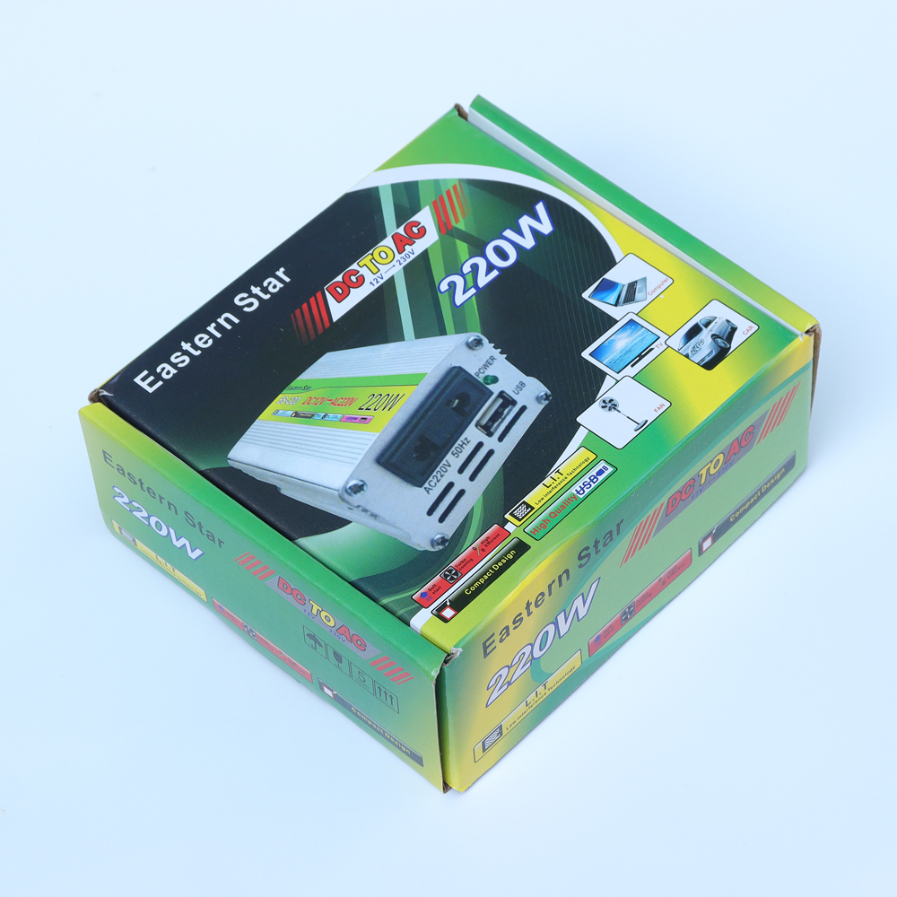Bộ Chuyển Nguồn 12V-DC sang 220V-AC (220W)