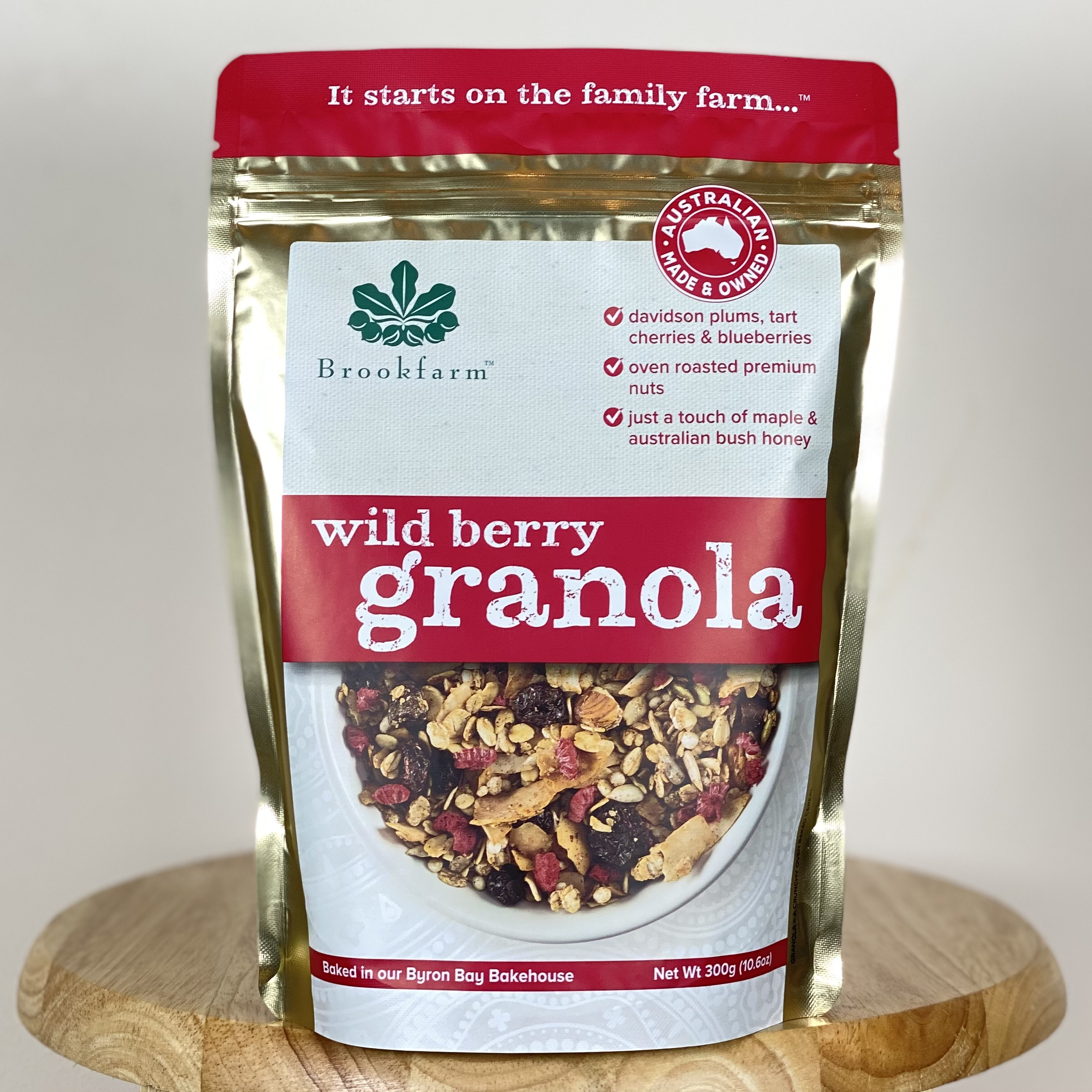 Ngũ cốc Brookfarm Wild berry Granola C - Gói 300g