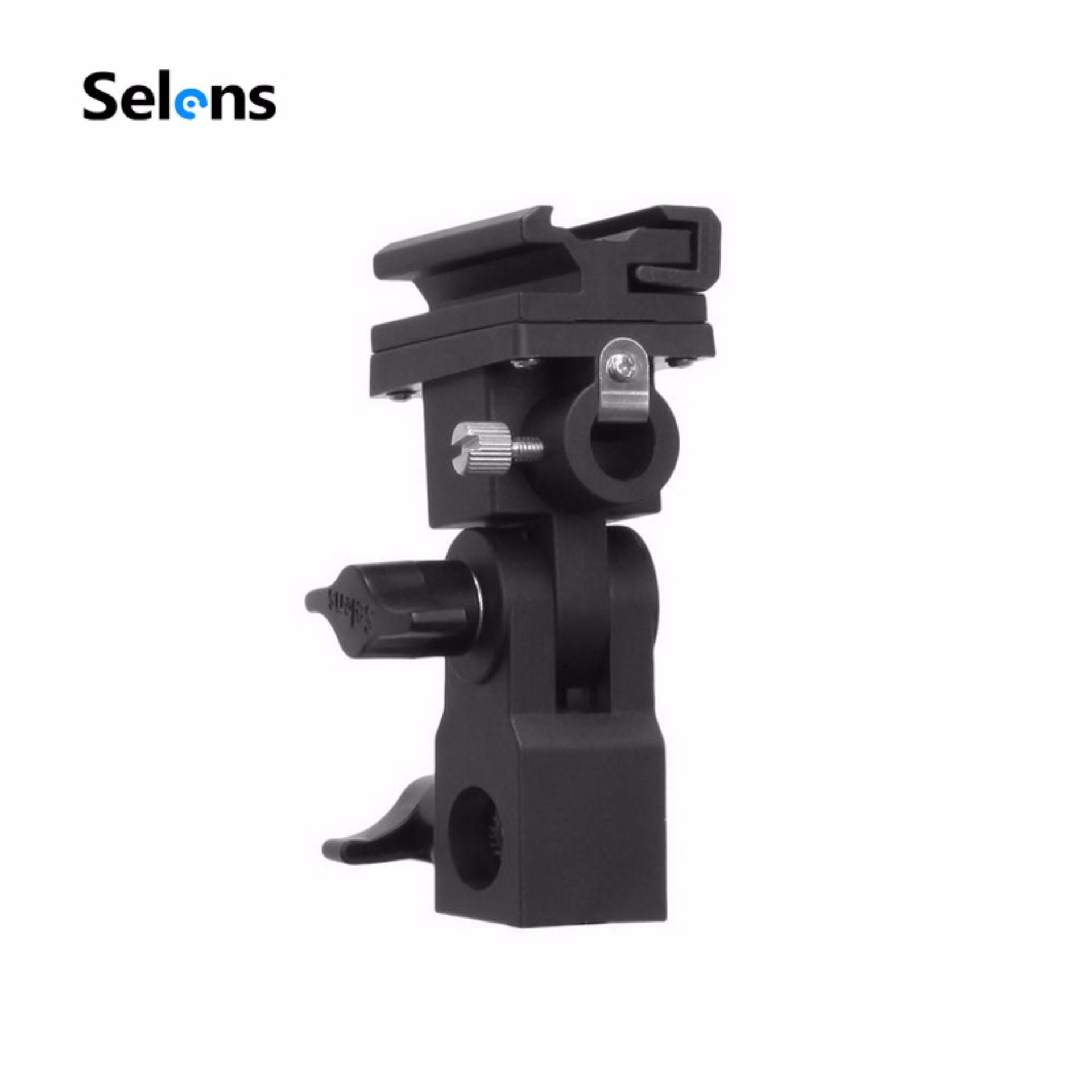 Selens Bracket B  Photo camera Flash Hot Shoe Umbrella Holder Swivel  for Light Stand