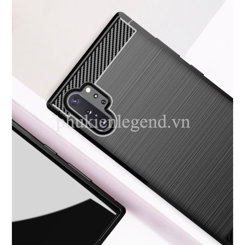 Ốp lưng chống sốc SamSung Galaxy Note 10 Plus Vân Sợi Carbon RUGGER ARMOR