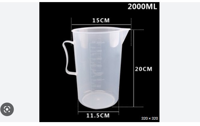 Ca đong nhựa 2000ml