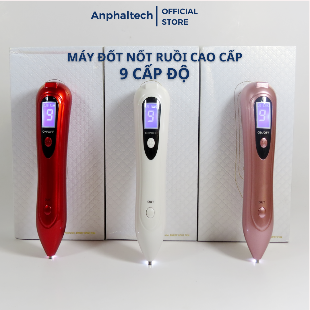 [HCM]Máy Đốt Nốt Ruồi Đốt Mụn Thịt 9 Cấp Độ Cao Cấp-Thế Hệ Mới