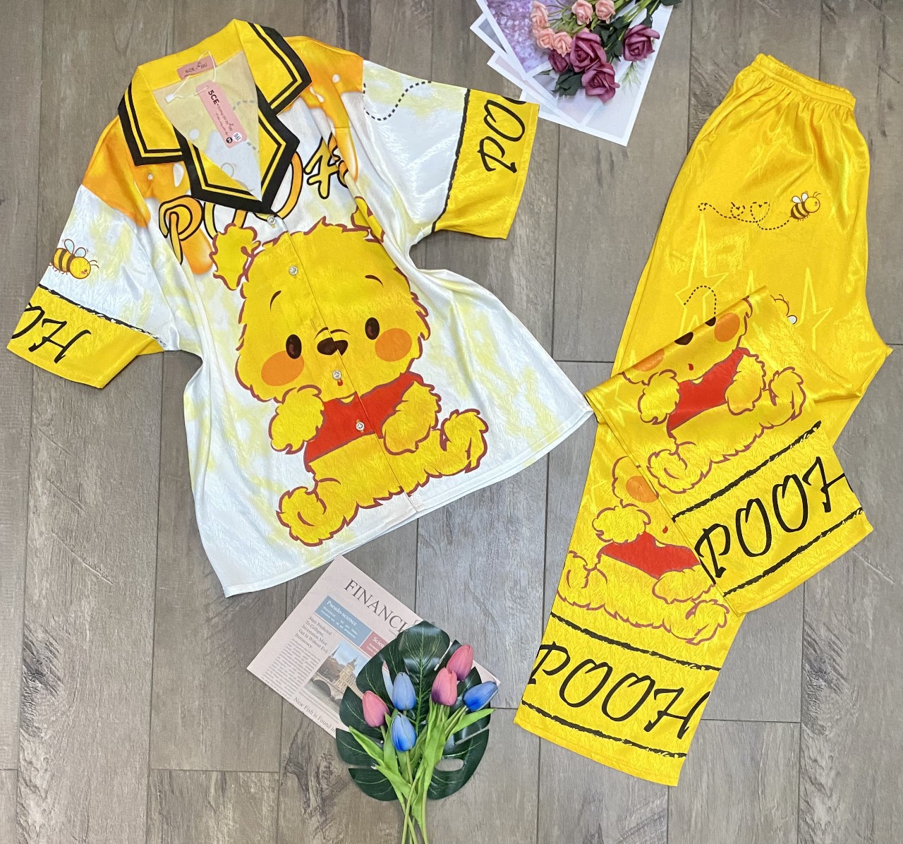 BIG SIZE (62 kg - 75kg) - Bộ Pyjama lụa xước ánh kim cao cấp (BIG SIZE : 62kg - 75 kg) HÀNG THIẾT KẾ MỚI.