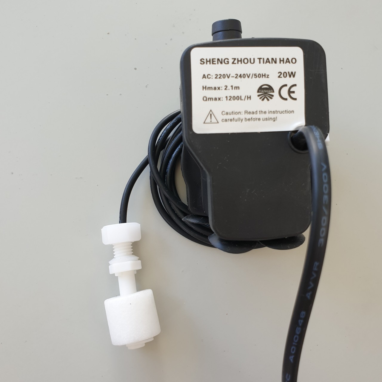 Bơm quạt điều hòa 20W có phao chống cạn khi hết nước