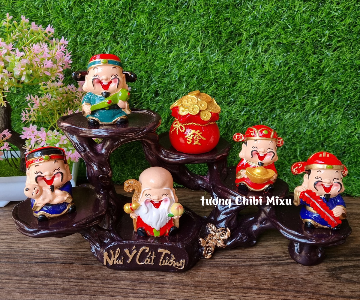 [HCM]Chân đế ngang 6 ô Như Ý Cát Tường