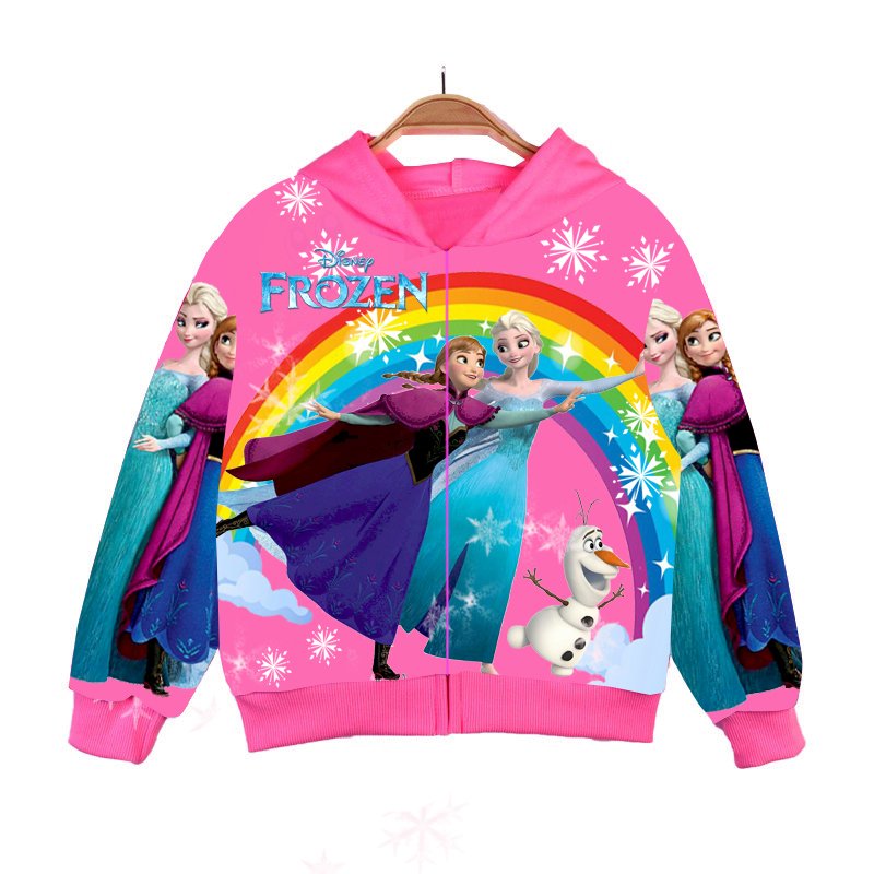 [Chính hãng] Áo khoác bé gái công chúa elsa pony mới , chất thun da cá chính phẩm, cao cấp akb08