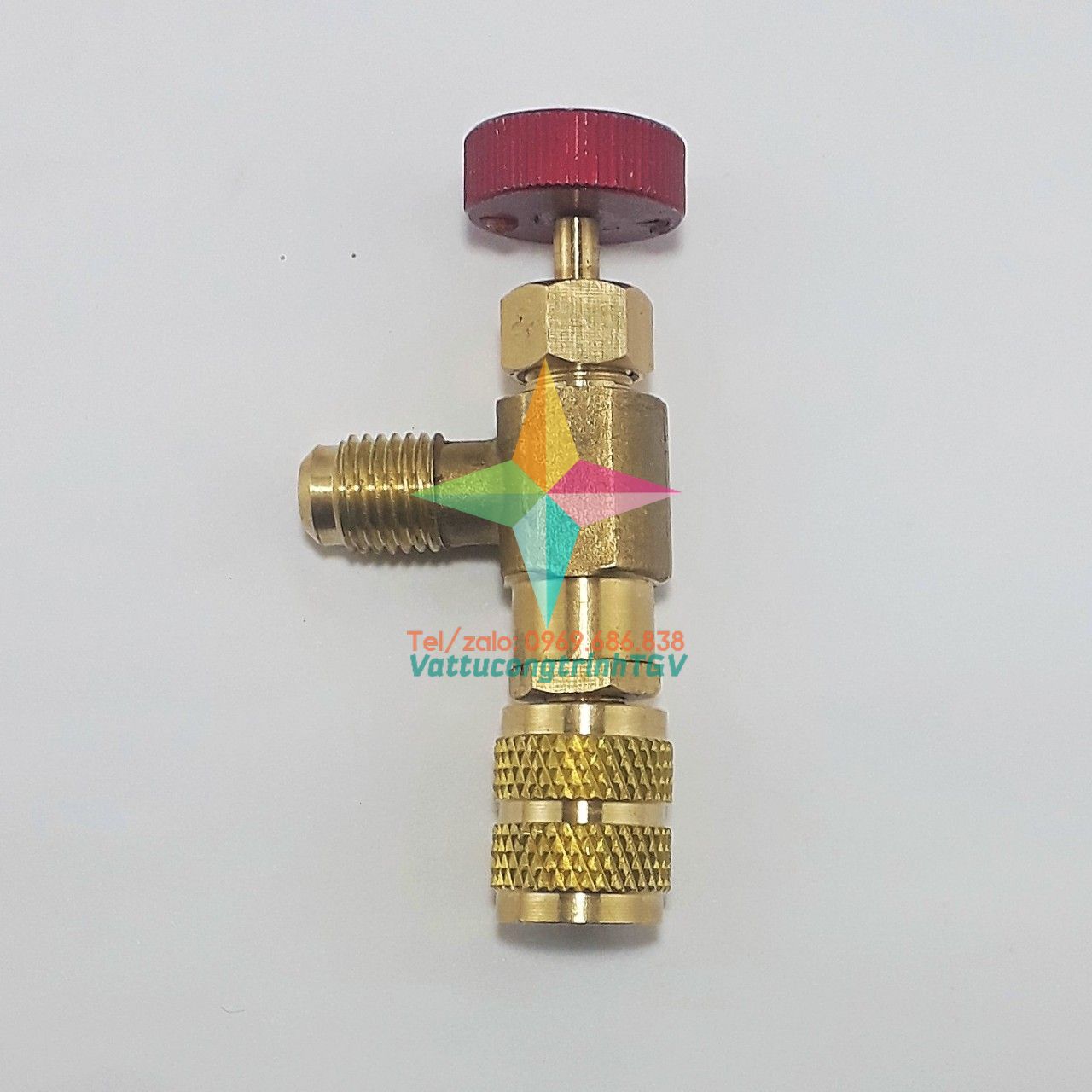Van khóa chống bỏng Gas R410 đầu đỏ