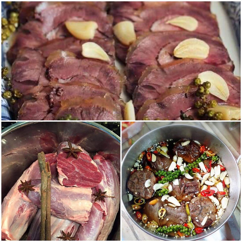 BẮP BÒ NGÂM MẮM ( hủ 1kg tặng kèm bánh tráng)