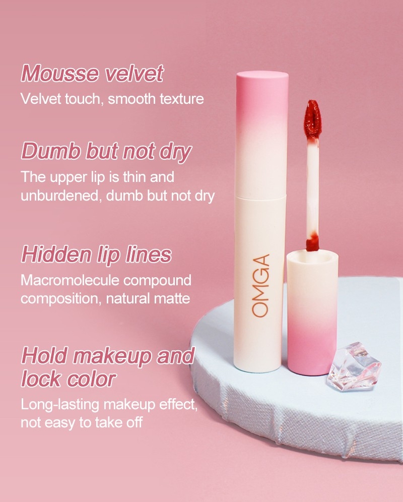 Son kem mờ lì Omga Peach