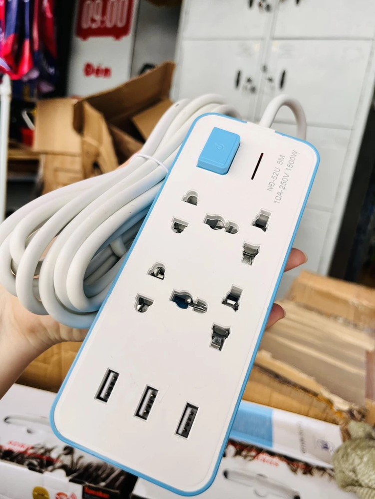 Ổ điện Thái SOCKET NĐ-52U dài 5M 3 cổng USB