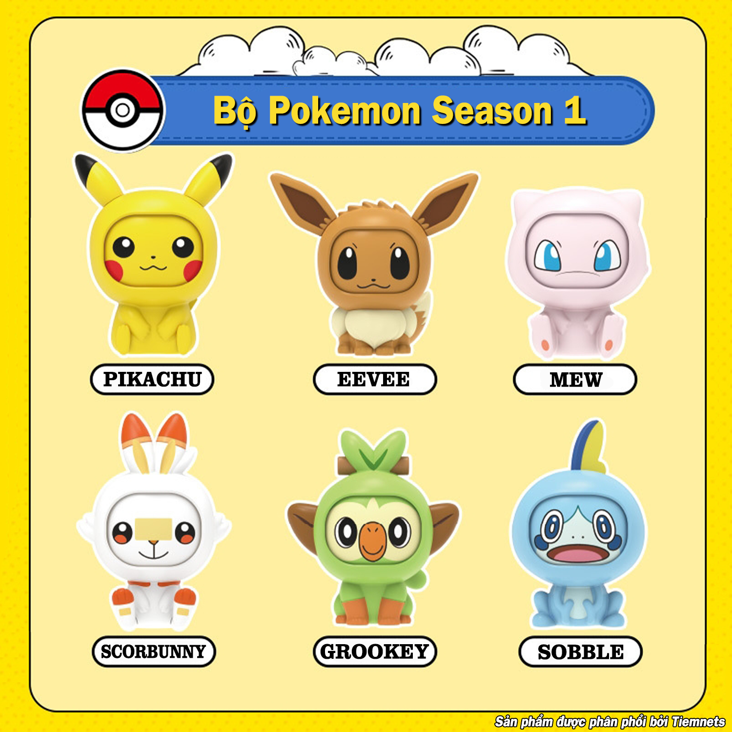Blind box sided flip Pokemon model 3 season