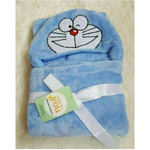 Chăn ủ có mũ hình thú cho bé