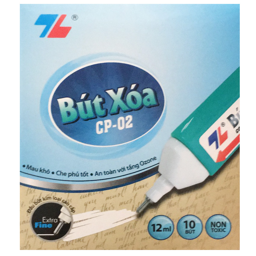 Bút Xóa Nước Thiên Long CP-02 (Hộp 10 Bút) Chính Hãng