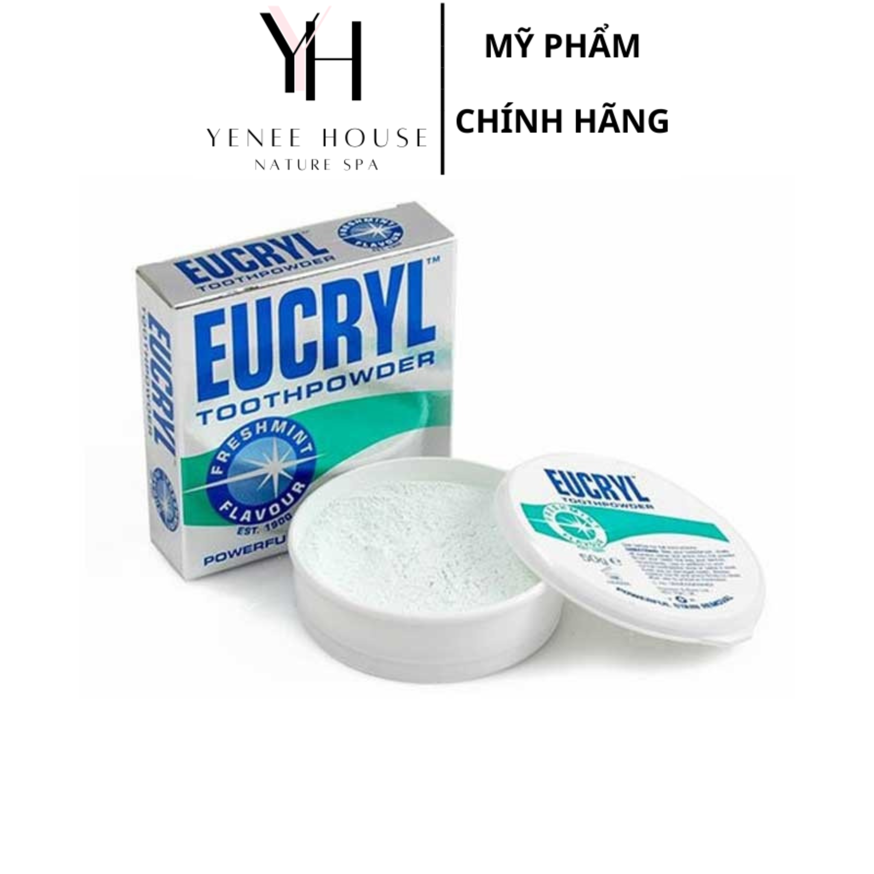 Bột Tẩy Trắng Răng Bạc Hà Eucryl Toothpowder (50g).