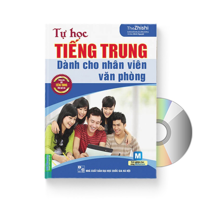 Sách - tự học tiềng trung danh cho nhân viên văn phòng + dvd quà tặng