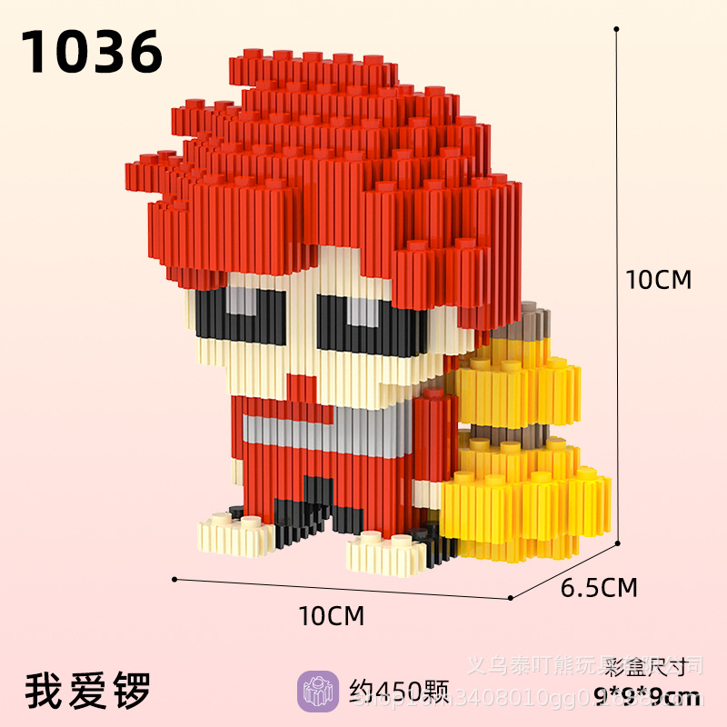 Đồ chơi Le go mô hình lắp ráp mini 3D 12 Con Giáp, Cung Hoàng Đạo, One Piece Luffy, Naruto, Gấu Brick Siêu Rẻ