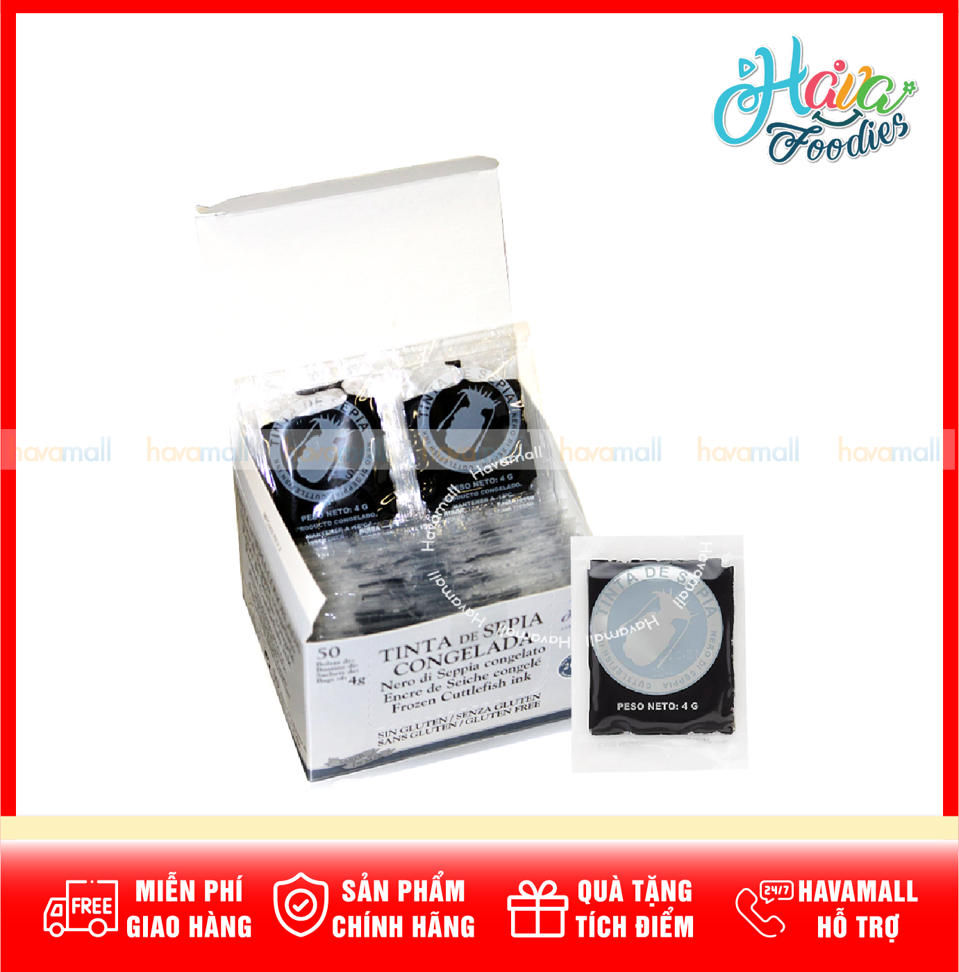 Sốt Túi Mực Bạc Norma Squid INK 4ml (một gói 4ml)