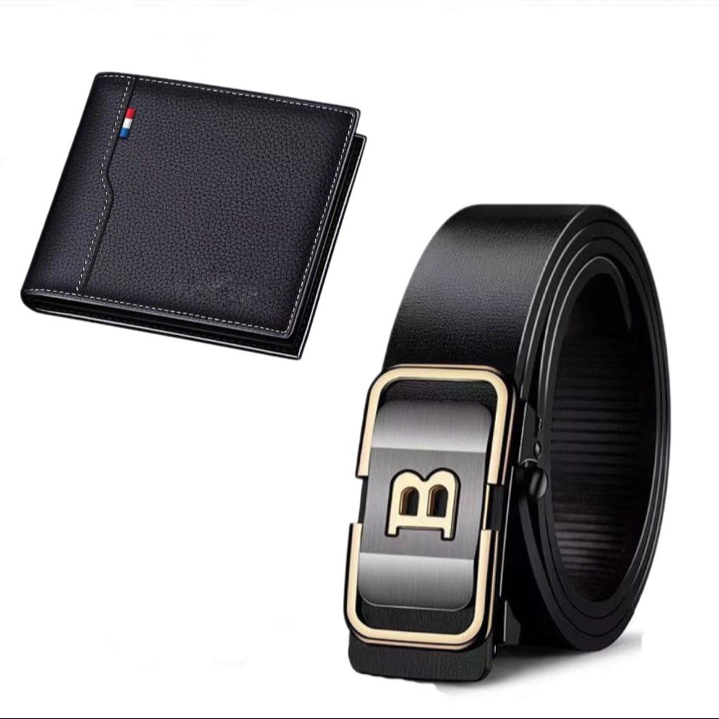 Bộ đôi thắt lưng da nam mb09 - ví da nam thời trang v20