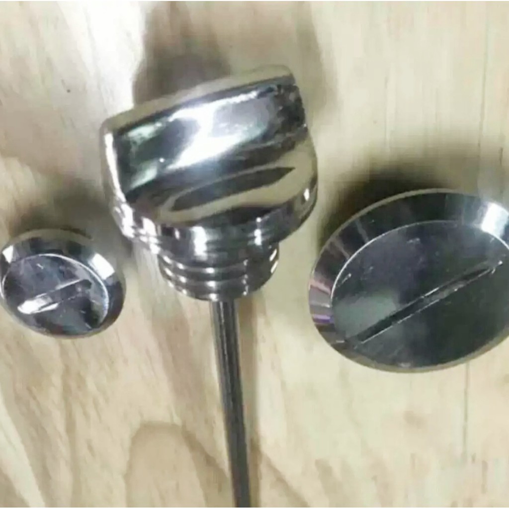 Nút lốc đề + Ty nhớt Inox cho Dream, Wave