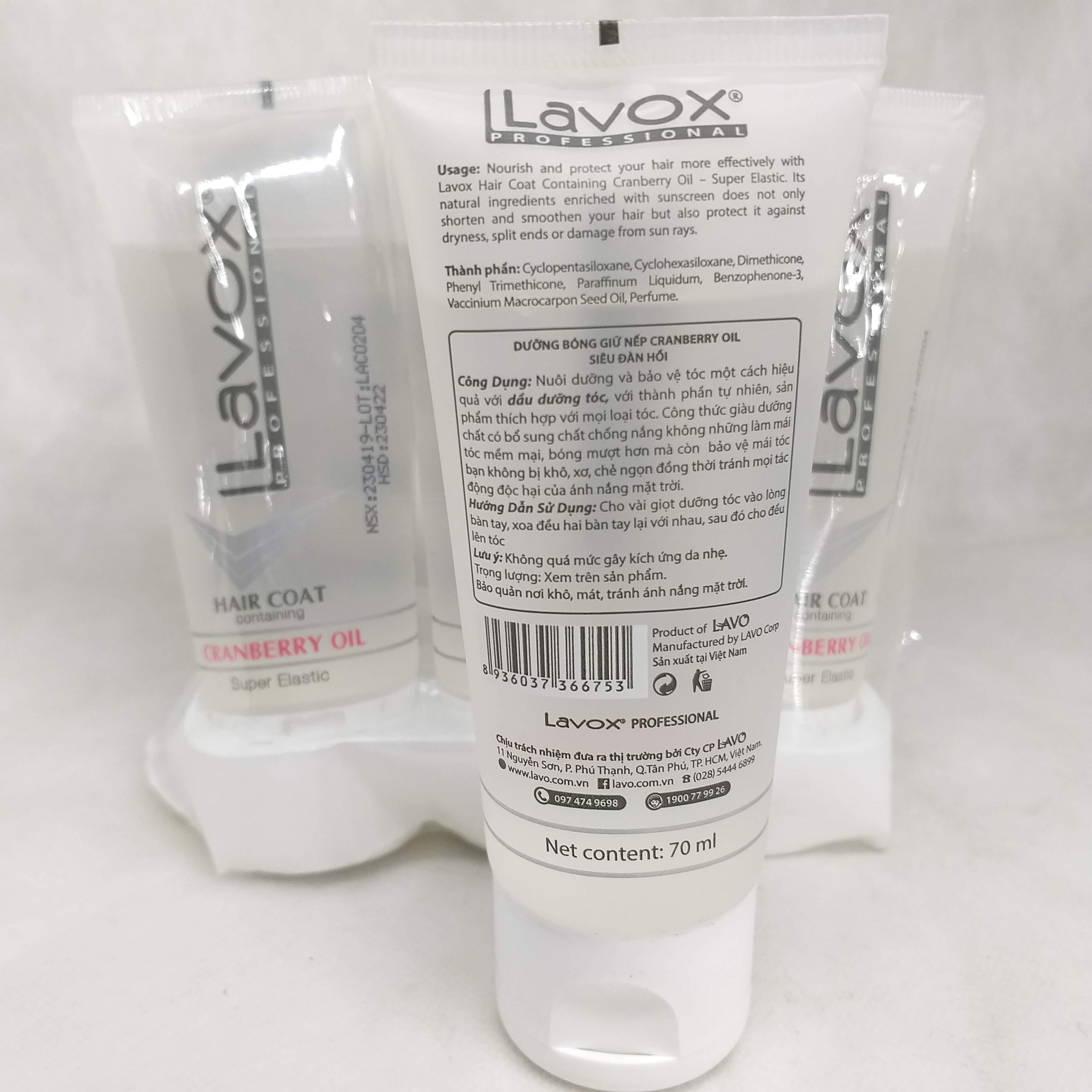 [HCM]Tuýp dầu dưỡng bóng tóc Lavox 60ml