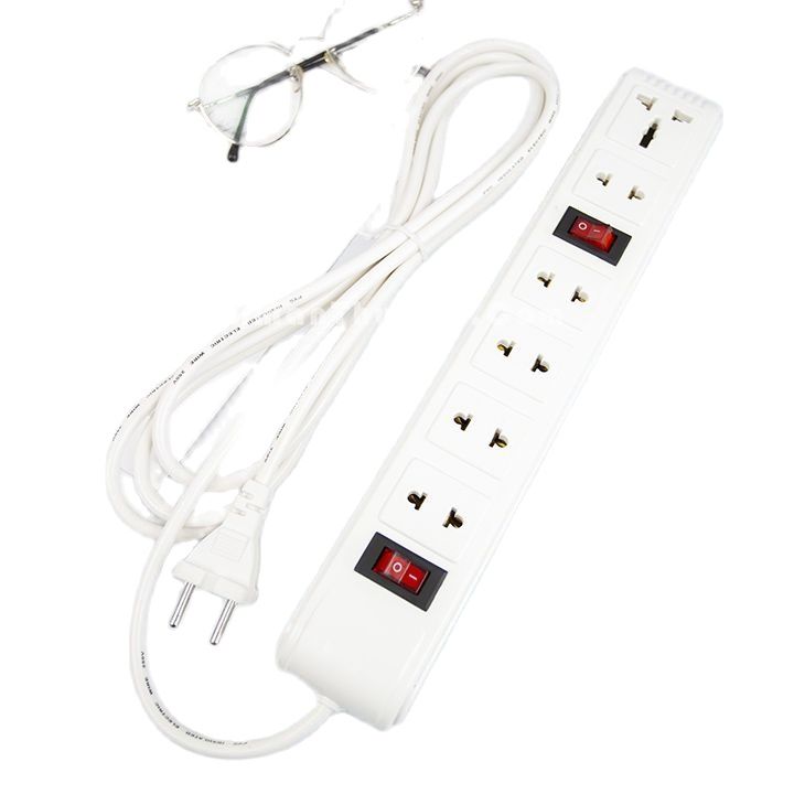 Ổ ĐIỆN 6 Ổ CẮM - 2 CÔNG TẮC DÂY 3M