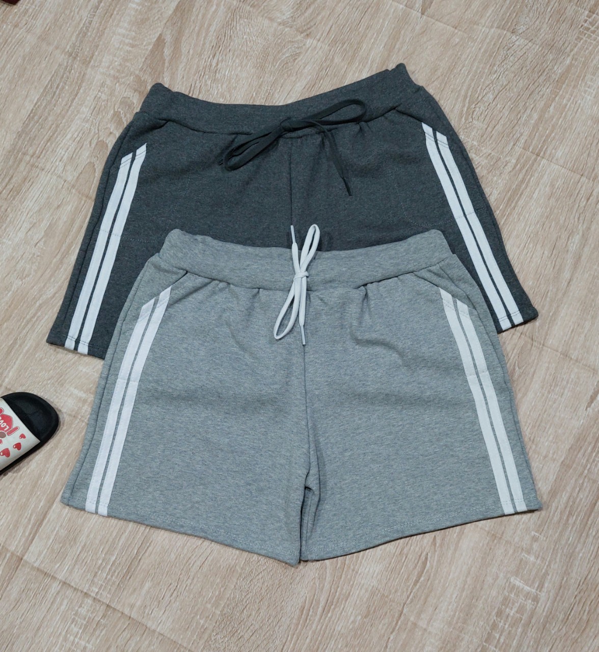 QUẦN SHORT THUN COTTON MỀM MÉT 2 SỌC  THỜI TRANG (CÓ SAI ĐẠI)