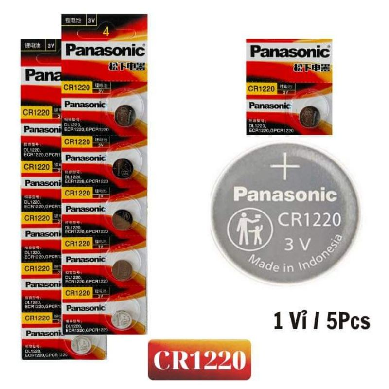 Vỉ năm viên pin cmos panasonic 1220-at