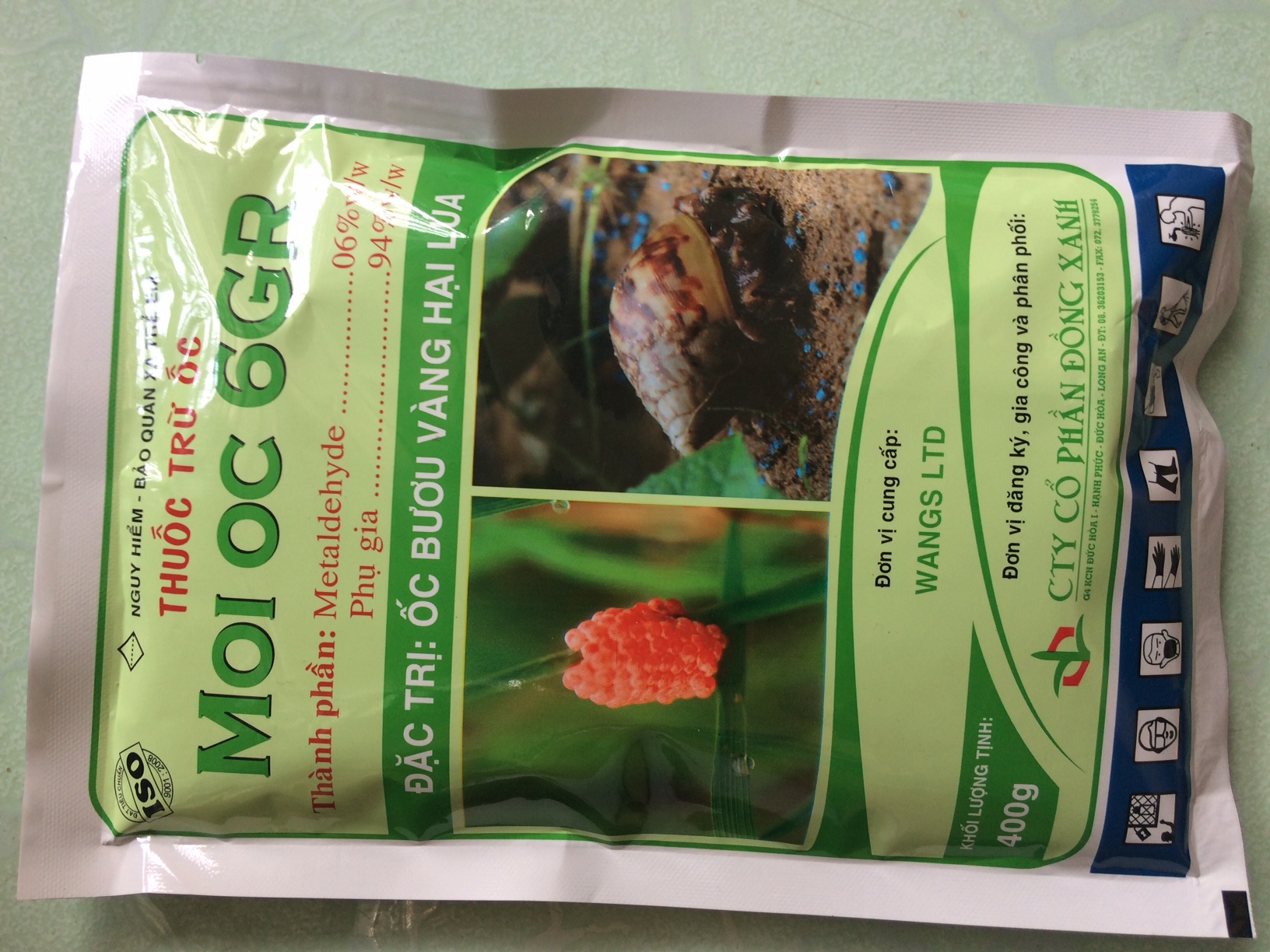 Th uốc trừ ốc MOI OC 6GR (Gói 400gram) - Th uốc diệt ốc