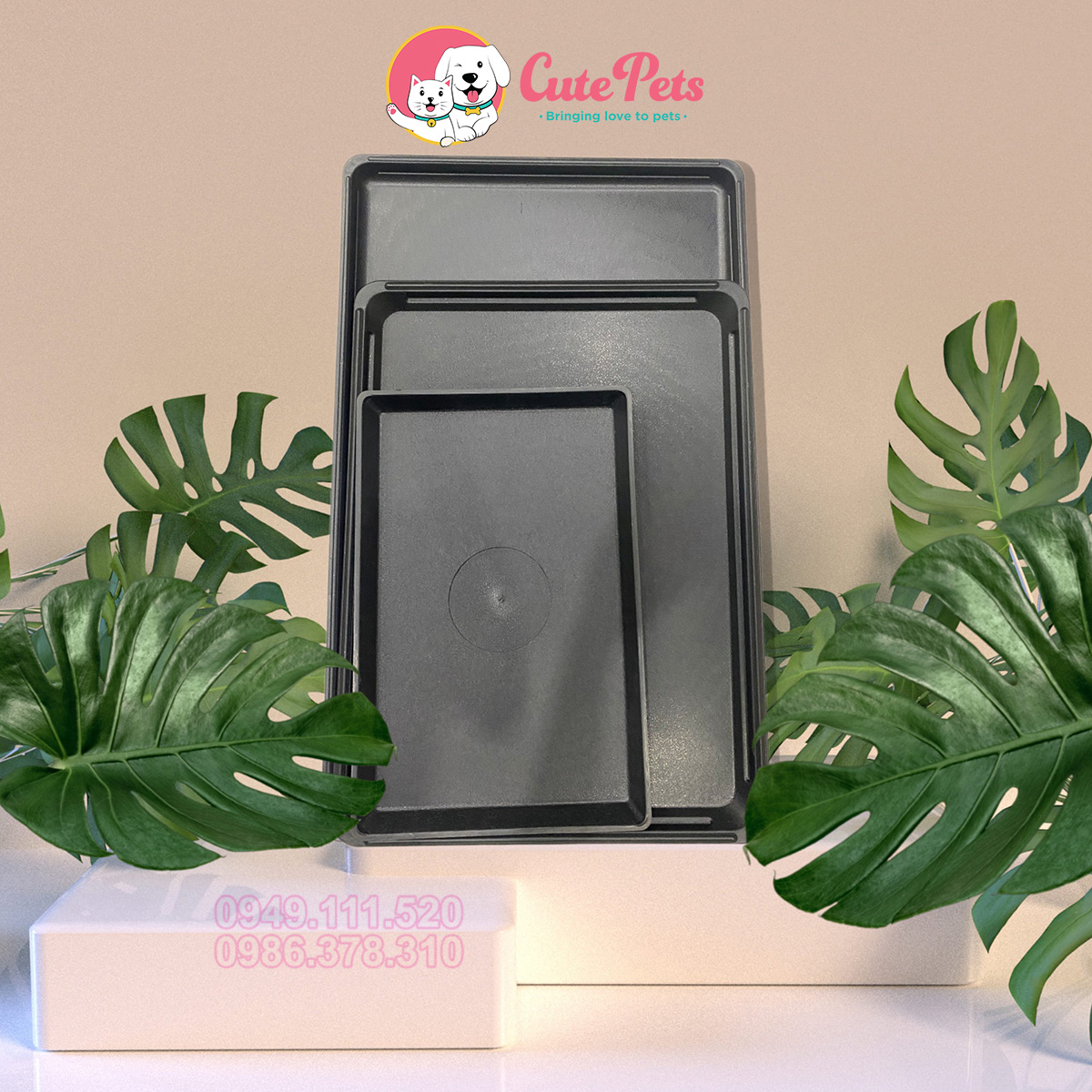 Plastic tray replacement cage powder coating-cutepets