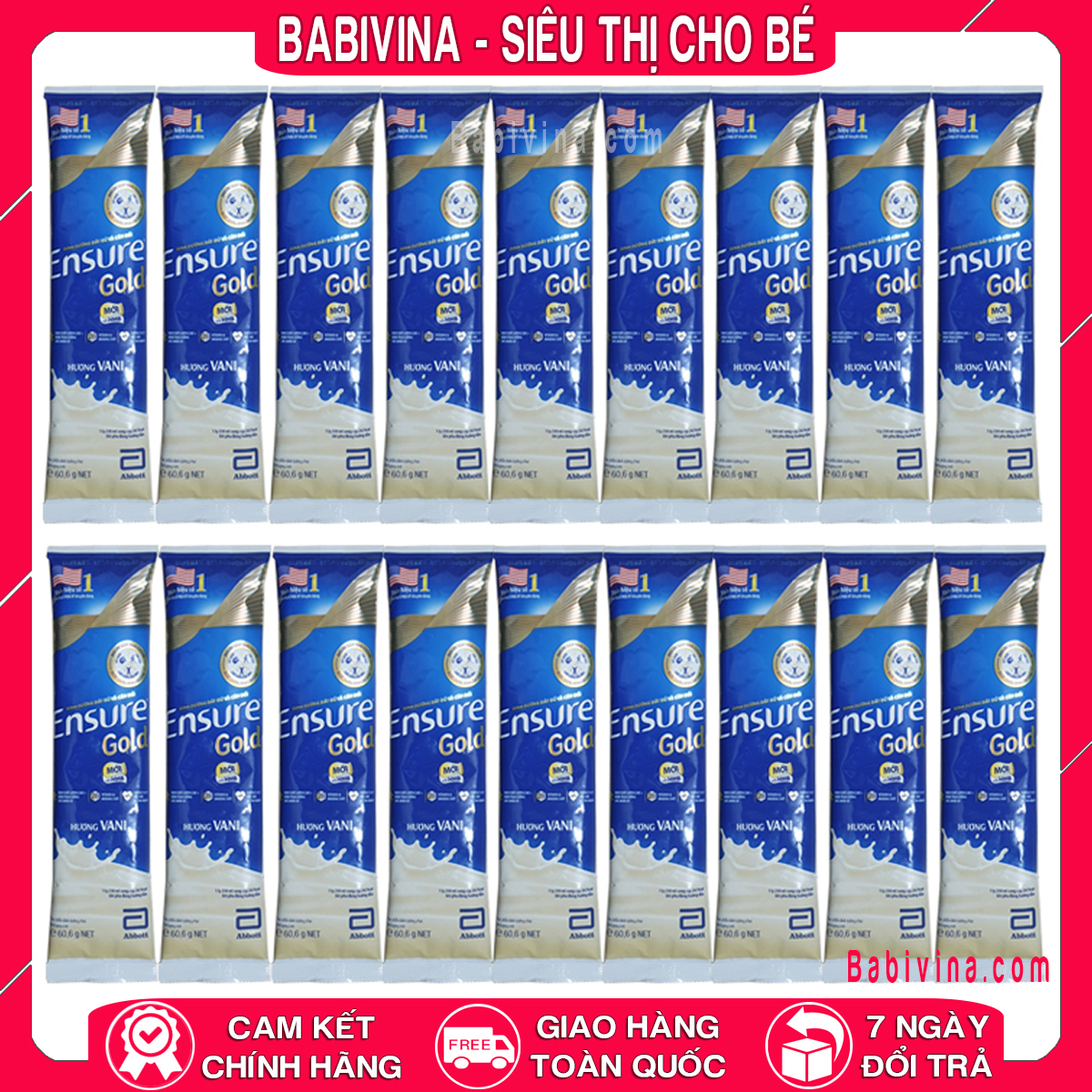 [SIÊU TIẾT KIỆM] COMBO 10 gói ensure 60.6g
