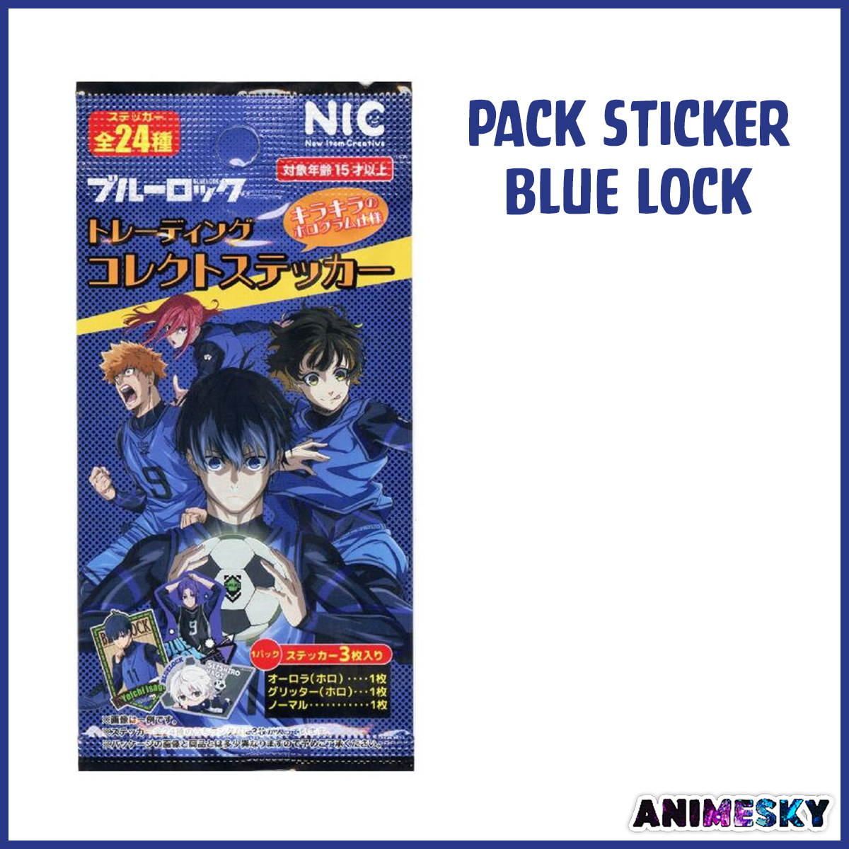 [Có sẵn] Pack thẻ sticker anime BLUE LOCK chính hãng