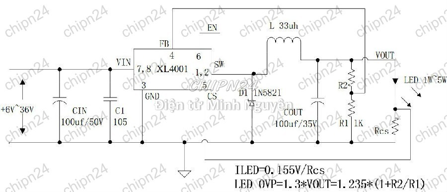 [2 con] (ST) IC Dán XL4001 SOP-8 Hàng Tốt (SMD) (XL4001E1 4001 Led) - HH003378