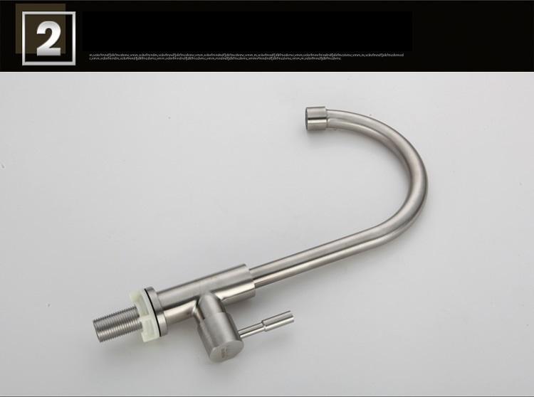 Vòi rửa chén bát lạnh Inox 304