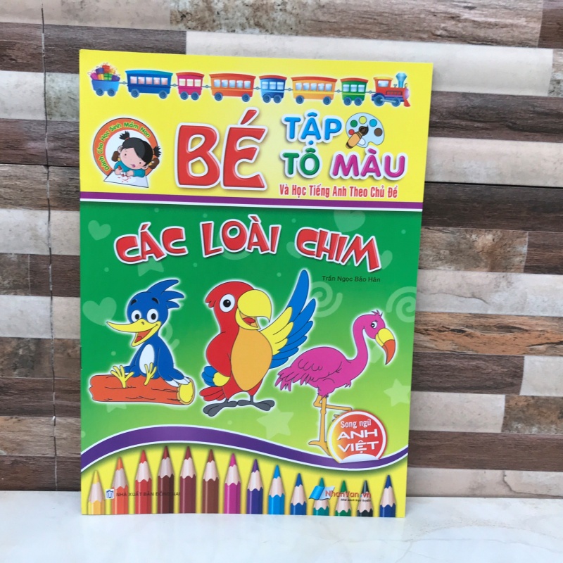 Bé tập tô màu theo chủ đề [ VPP Trí Đức ]