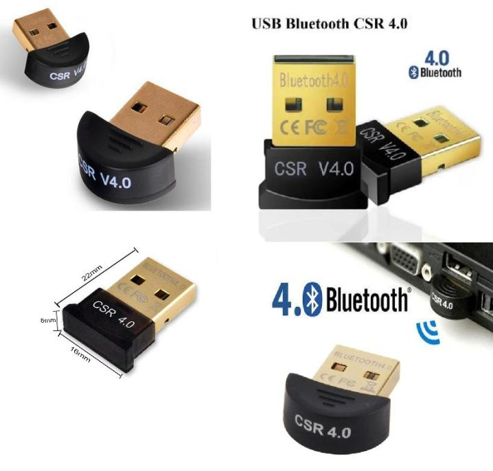 USB Bluetooth CSR 4.0 Máy Tính laptop PC