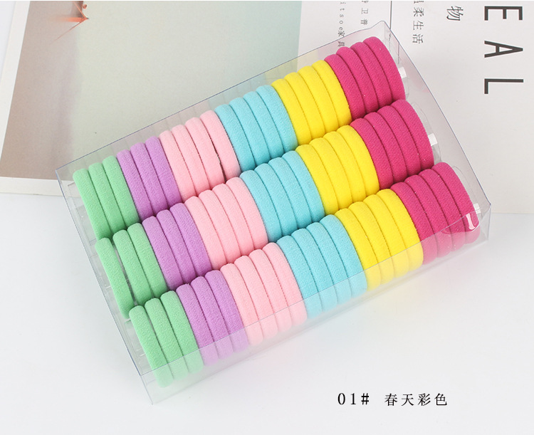 Hộp 66 Cái Thun Cột Tóc Size Nhỏ, Cột Tóc Size nhỏ